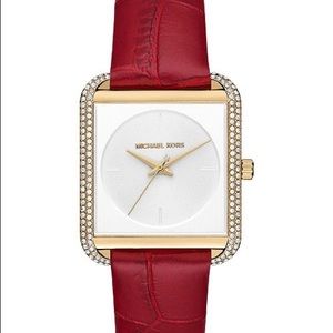 Women's Lake Leather Strap Watch 32mmx32mm MK2623